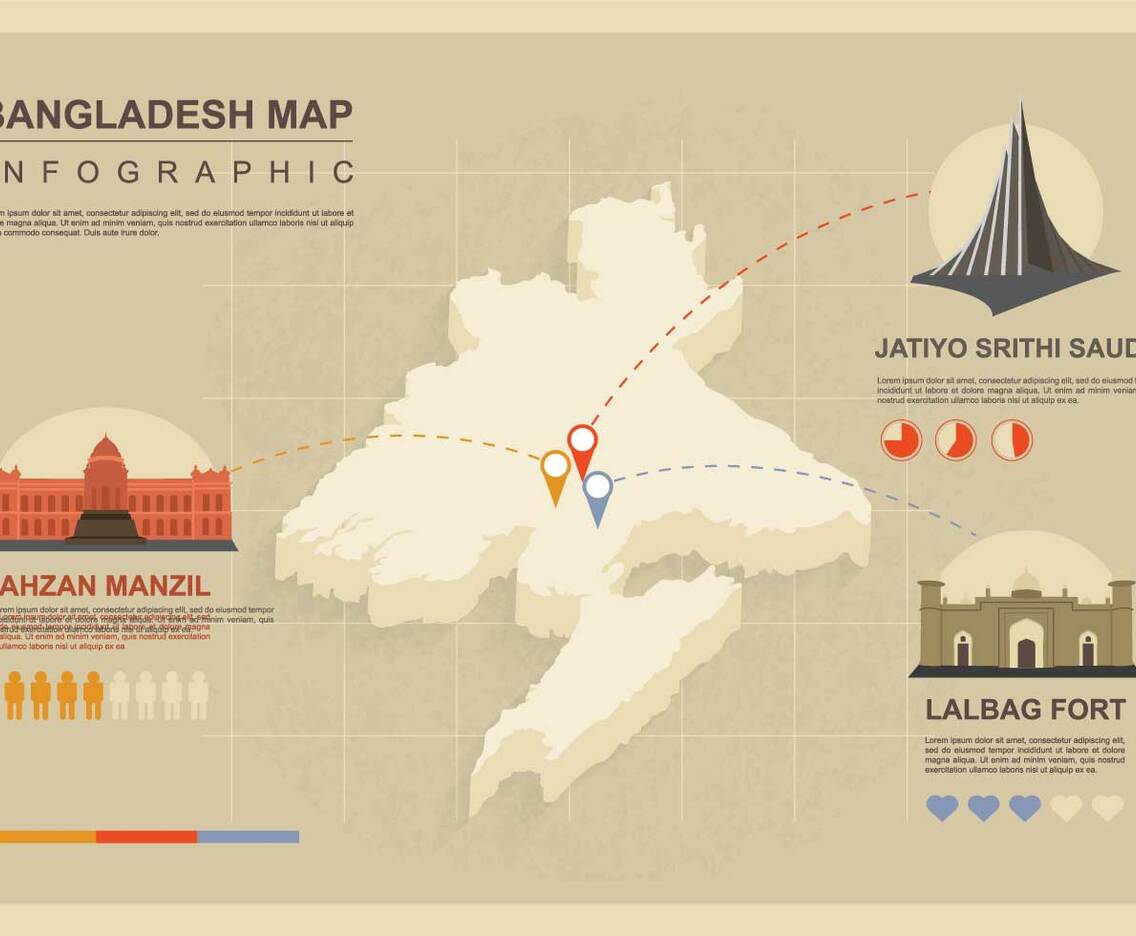 Free Bangladesh Map Illustration