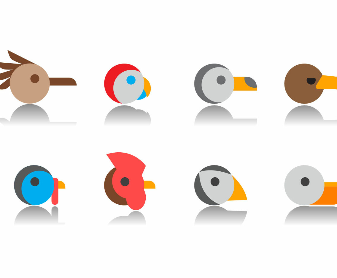 Free Bird Head Icon Vector