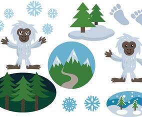 Free Yeti Vectors