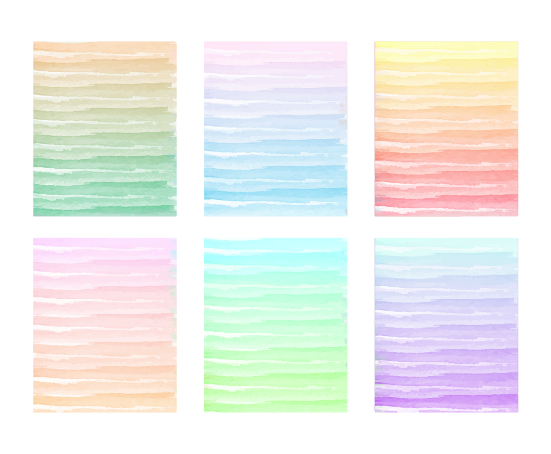 Vector Painted Watercolor Backgrounds