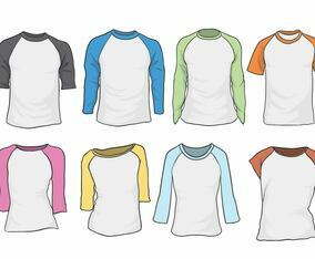 Free Raglan Vector Set