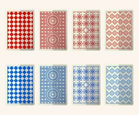 Red And Blue Card Back