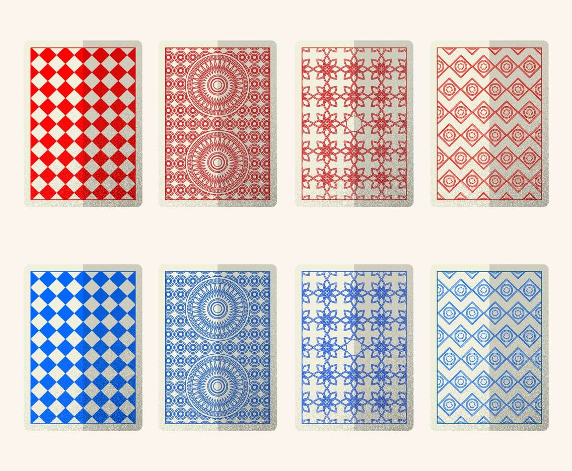 Red And Blue Card Back