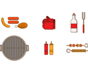 Brochette Vector Set