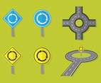 Roundabout Road Vectors