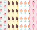 Vector Ice Cream Patterns