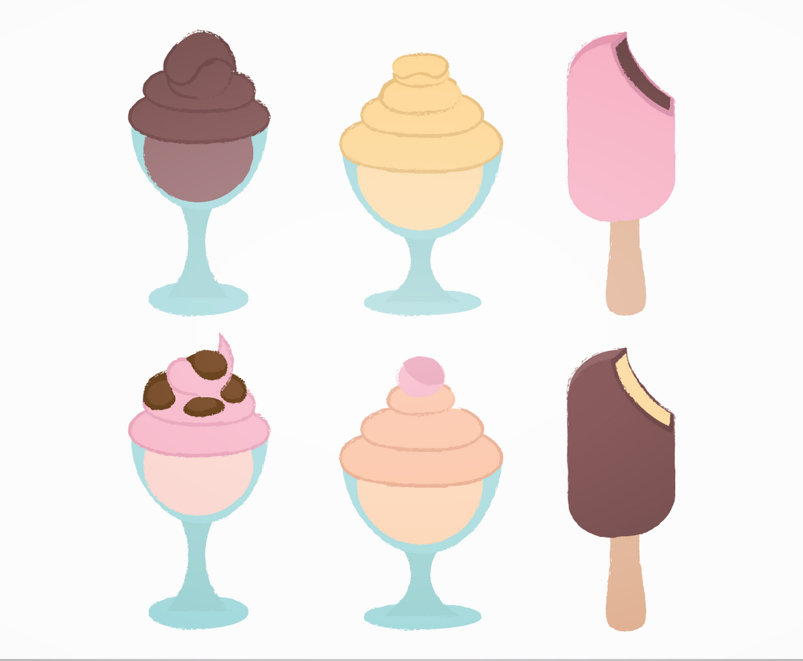 Vector Ice Cream Set
