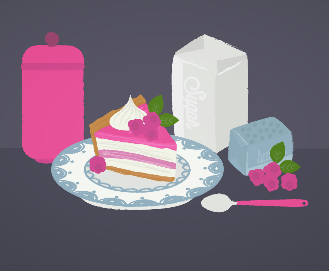 Vector Raspberry Pie Illustration