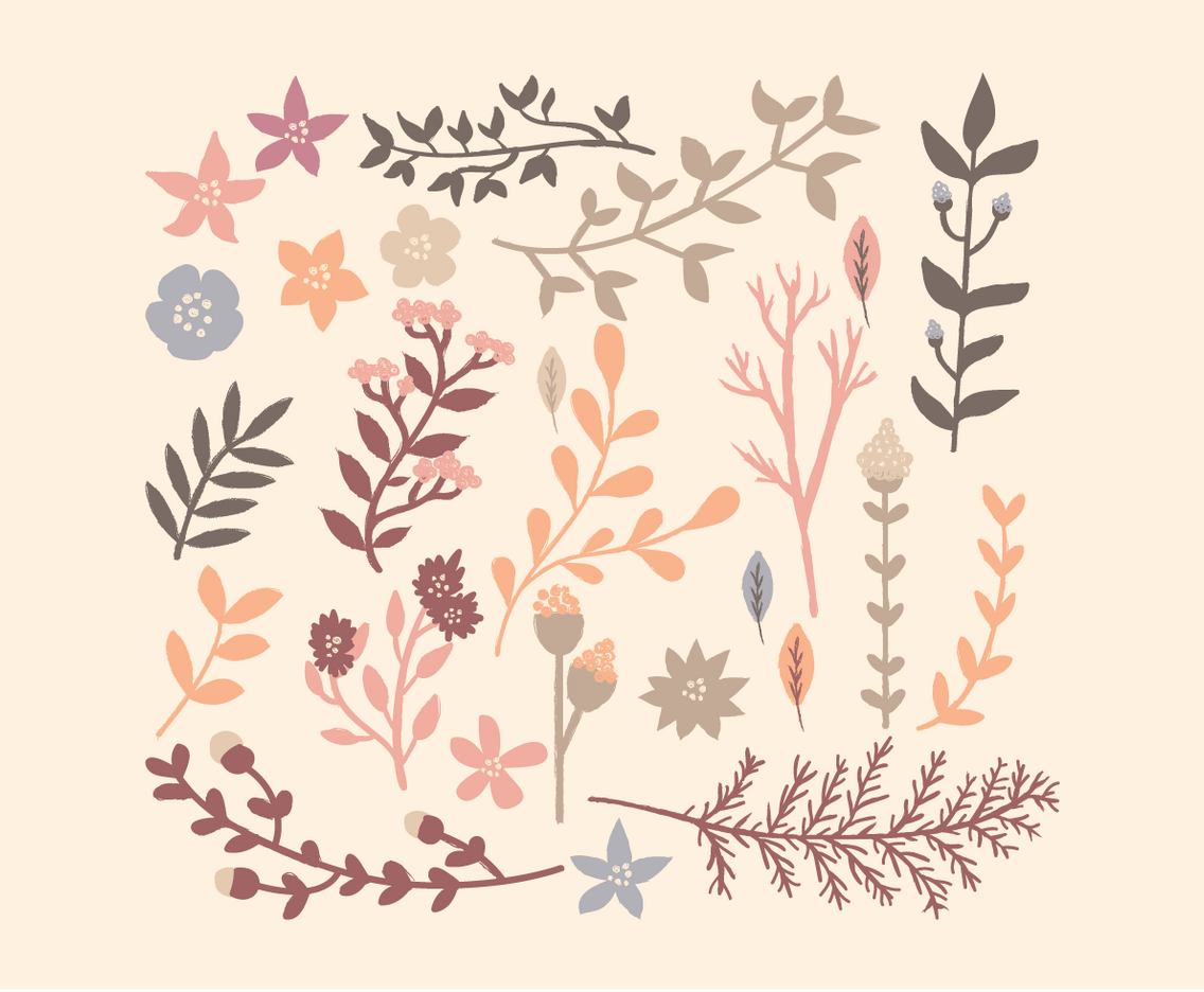 Vector Floral Elements