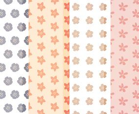 Vector Cute Floral Patterns