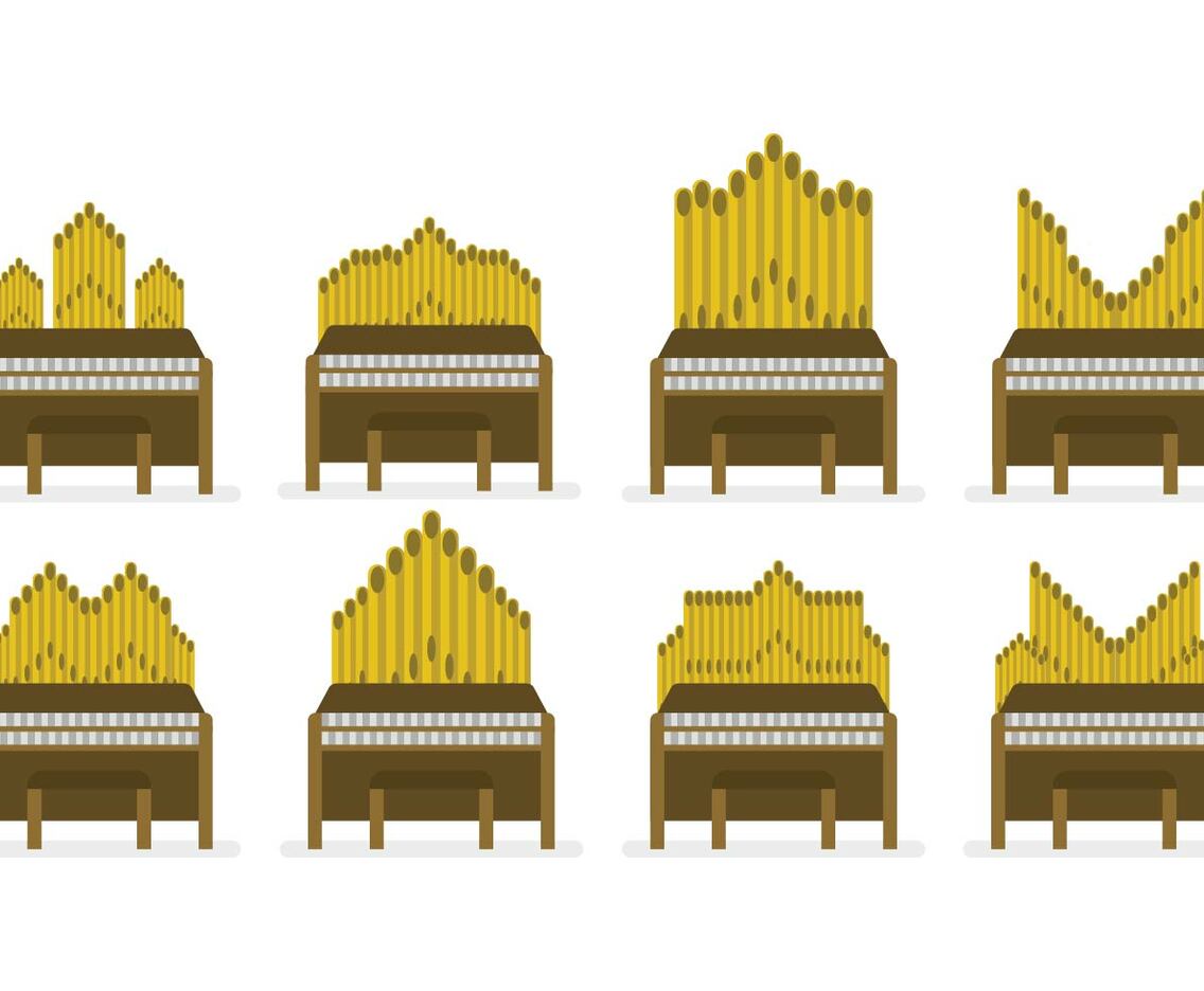 Free Pipe Organ Vector Set