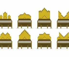 Free Pipe Organ Vector Set