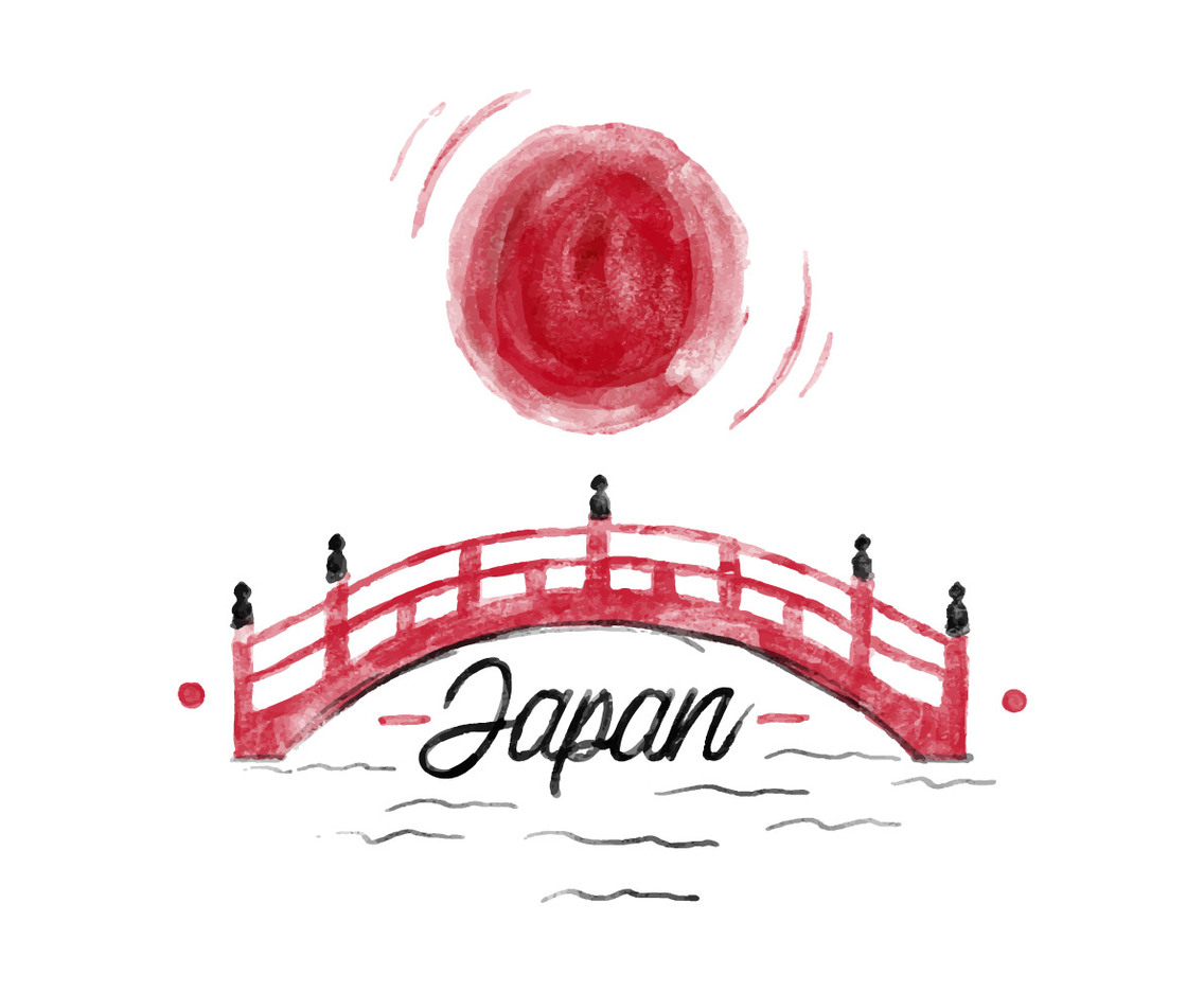Free Japan Watercolor Vector