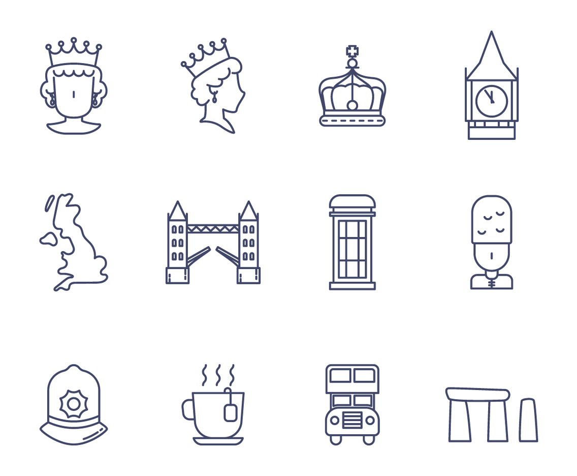 Free British Vector Icon