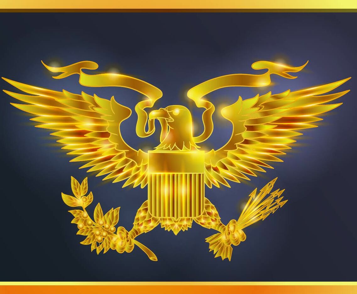 Glowing Gold Presidential Seal