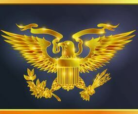 Glowing Gold Presidential Seal