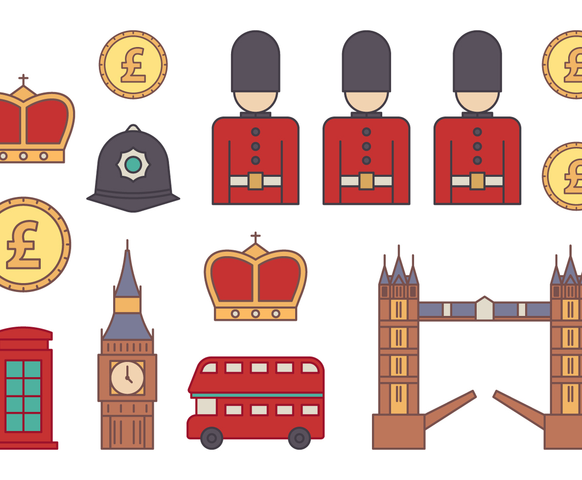 Britain Icons Set