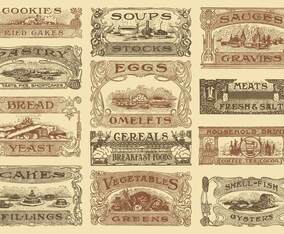 Vintage Recipe Headers