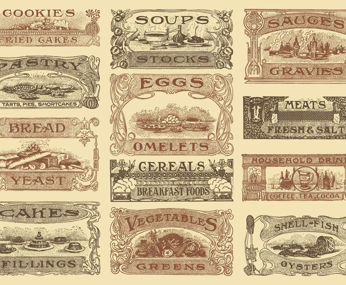 Vintage Recipe Headers