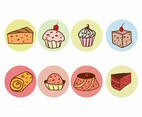 Free Raisins Cake Vector Set
