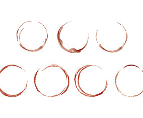 Watercolor Wine Stain