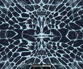 Vector Cracked Glass Background