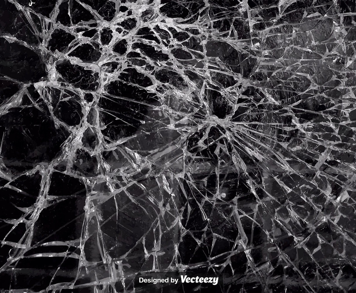 Vector Realistic Texture Of Cracked Glass
