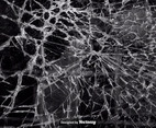Vector Realistic Texture Of Cracked Glass