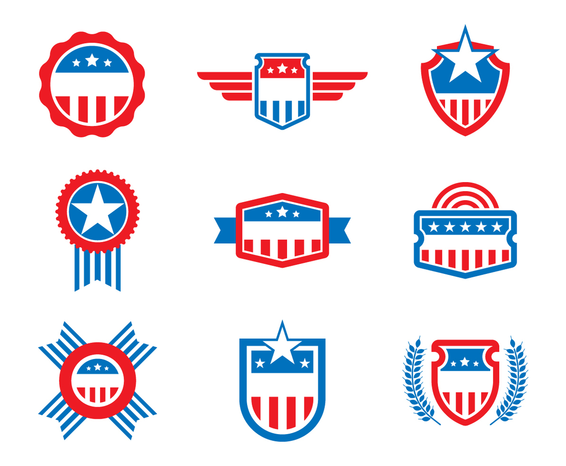 Free United States Badges and Seal Vectors