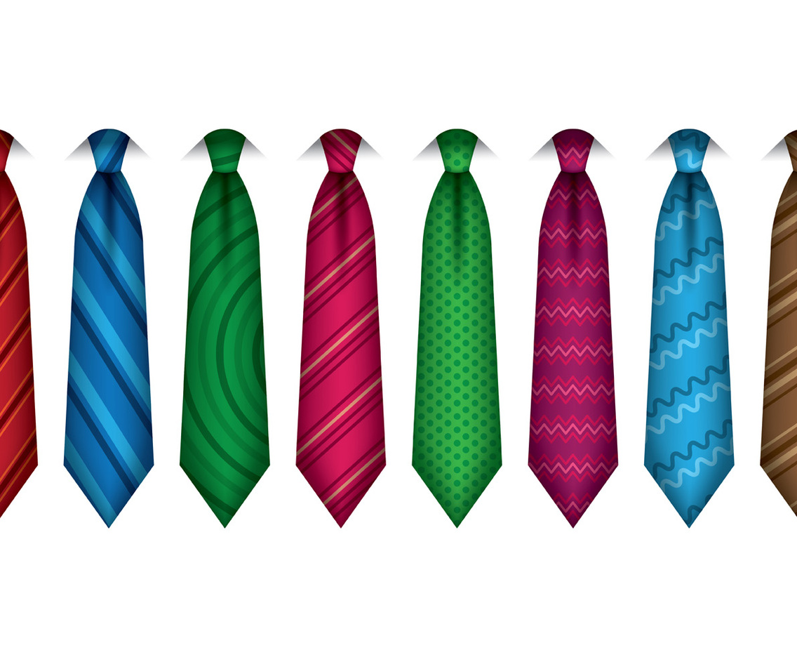 Set Of Cravat Vector