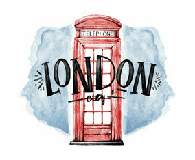 Free Cabin Telephone London Watercolor Vector