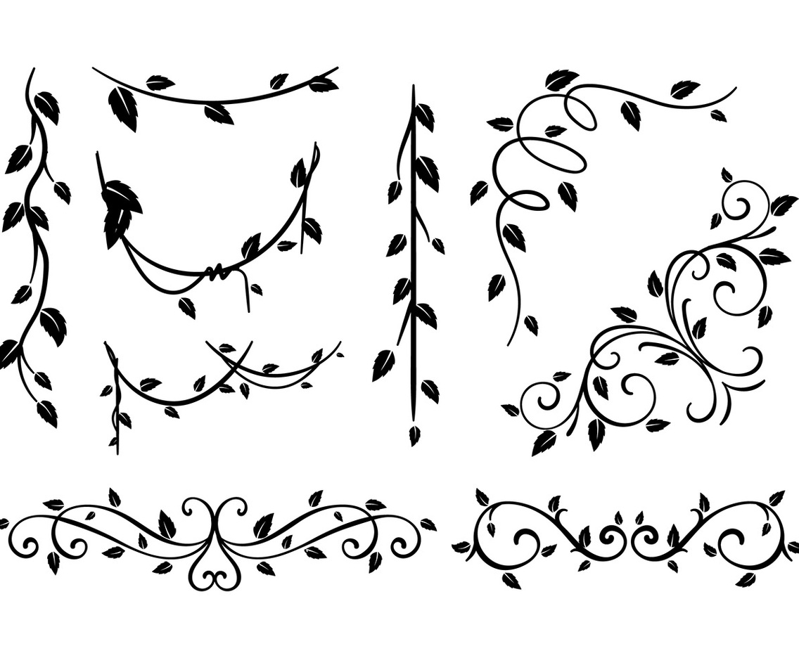 Liana Black and White Vector