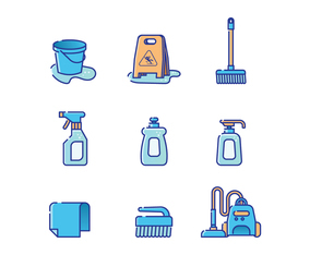 Free Cleaning Supplies Vector