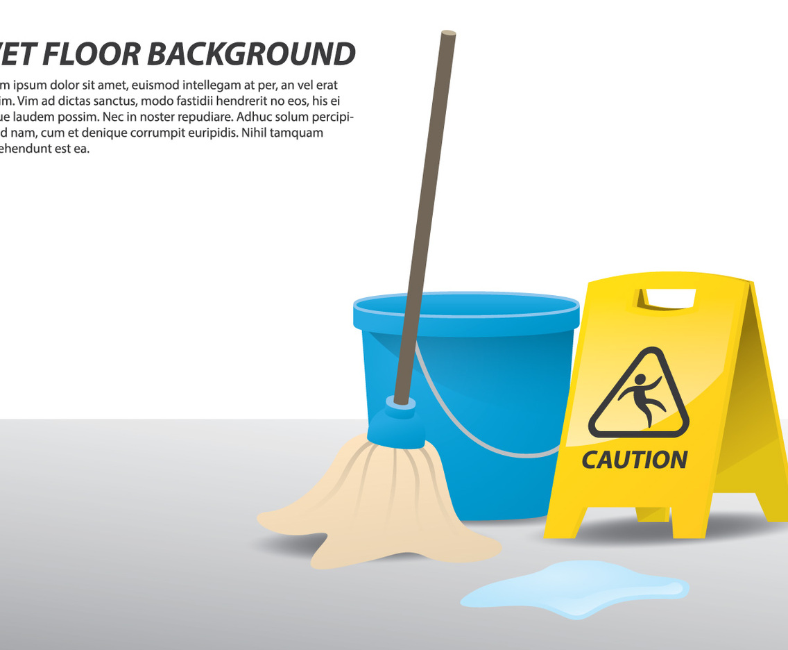 Wet Floor Illustration