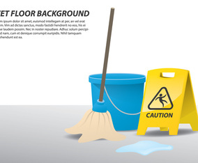 Wet Floor Illustration