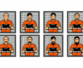 Free Mugshot Vector Illustration