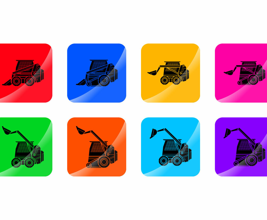 Free Skid Steer Icon Vector