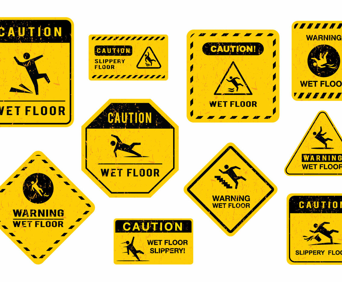 Free Wet Floor Sign Vector