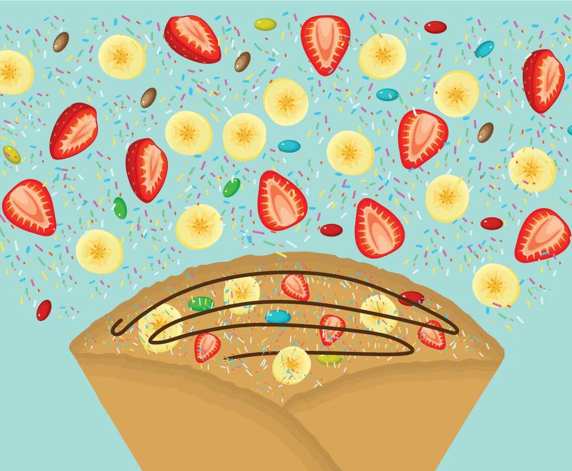 Free Crepes Illustration