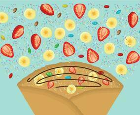 Free Crepes Illustration