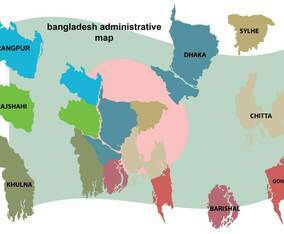 Free Bangladesh Map Illustration