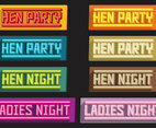 Hen Party Volume Titles