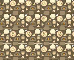 Free Pizza Oven Pattern Vector