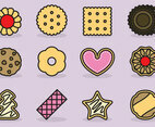 Cute Cookie Icons