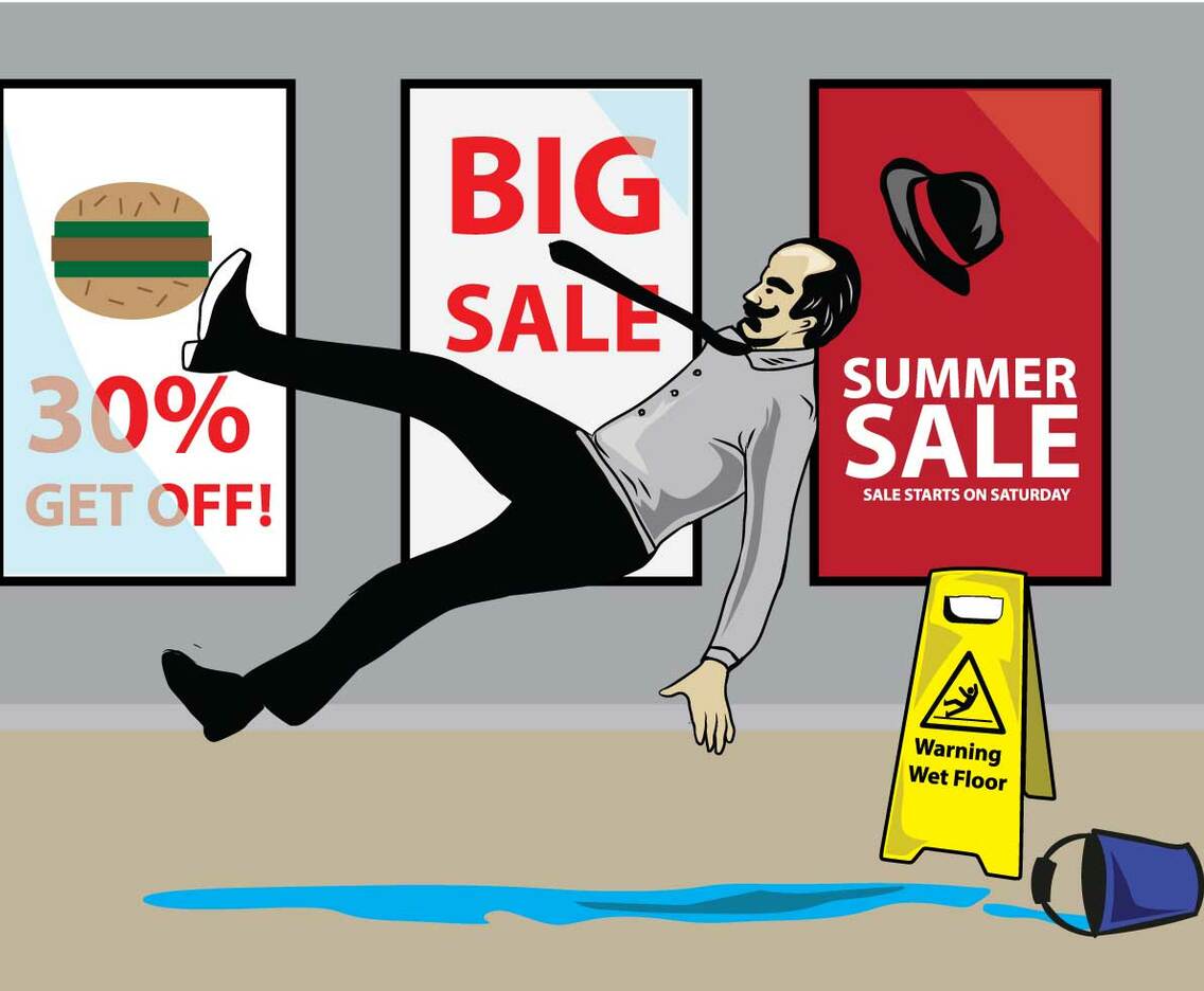 Free Wet Floor Illustration