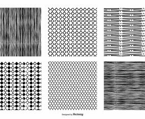 Hand Drawn Seamless Vector Patterns