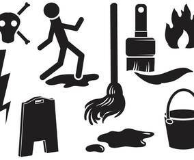 Free Caution Vectors