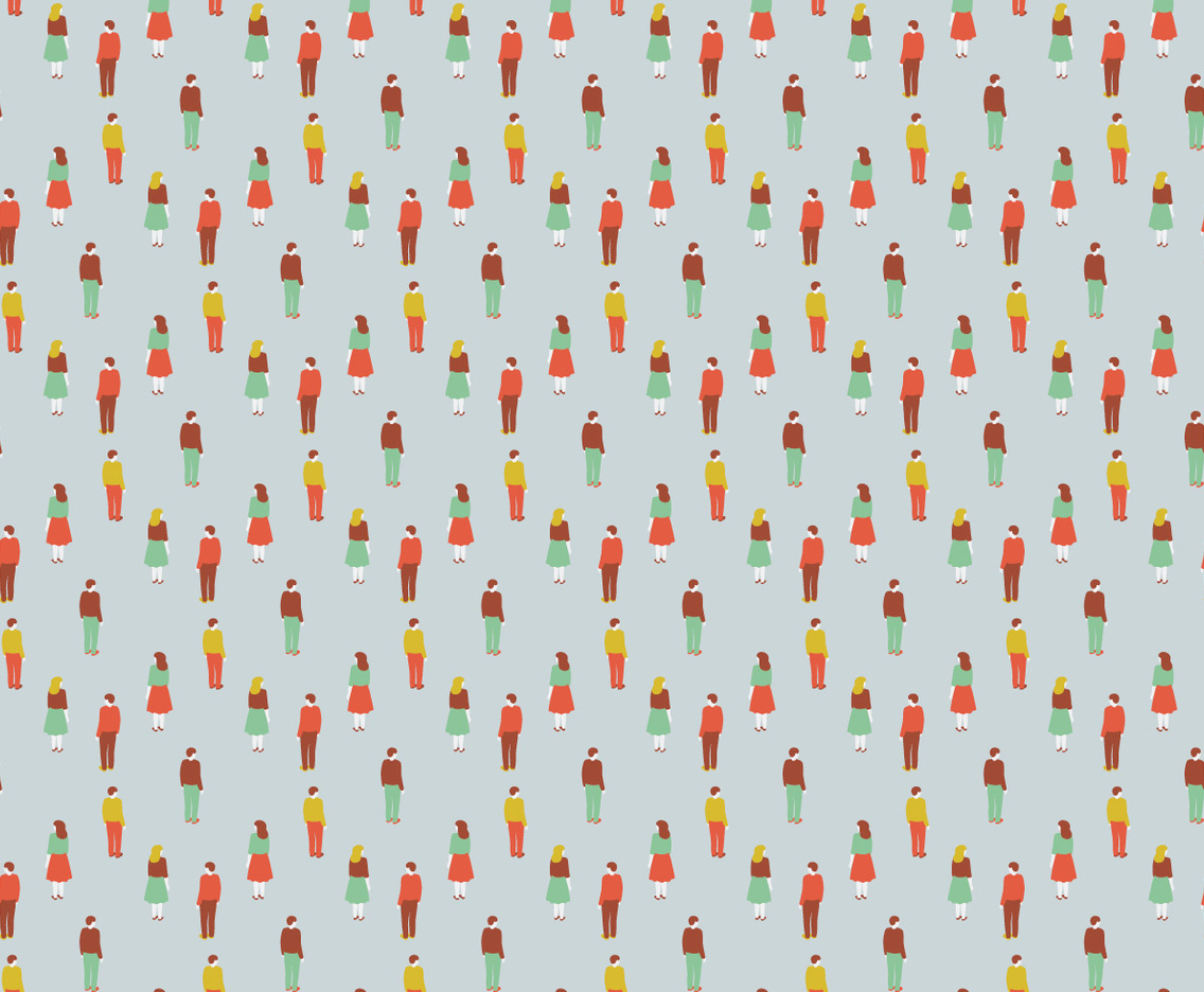 Men Women Pattern Illustration