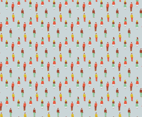 Men Women Pattern Illustration