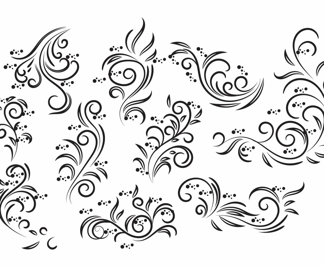 Free Vintage Floral Design Vector